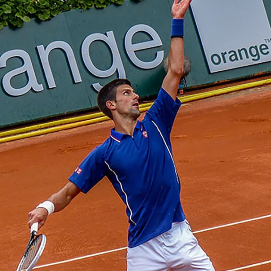 Novak Djokovic was barred from participating in the US Open due to his vaccination status. He was ranked No. 6 at the time, down from his No. 1 ranking earlier that year.