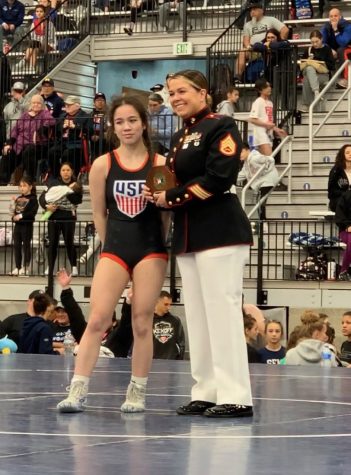 Junior Rianne Murphy wins the national tournament. Despite the small pool of opponents in women’s wrestling, Murphy defeated the odds and will represent the U.S. in Turkey.