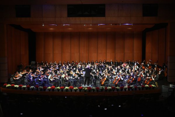 Band, Choir, and Orchestra come together to create the Holiday Spectacular