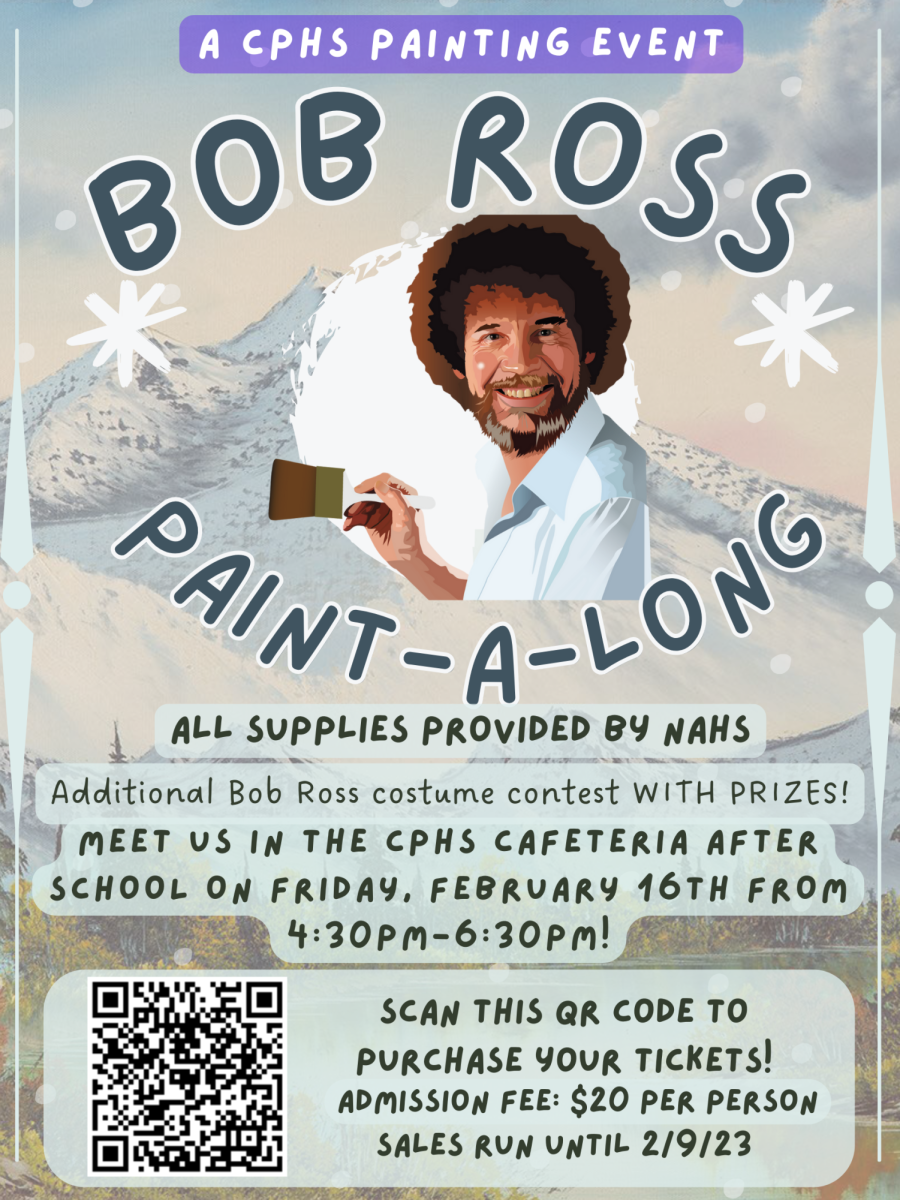 NAHS Hosts Bob Ross Paint-A-Long