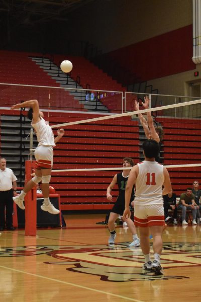 Varsity Boys Volleyball Spike with Style