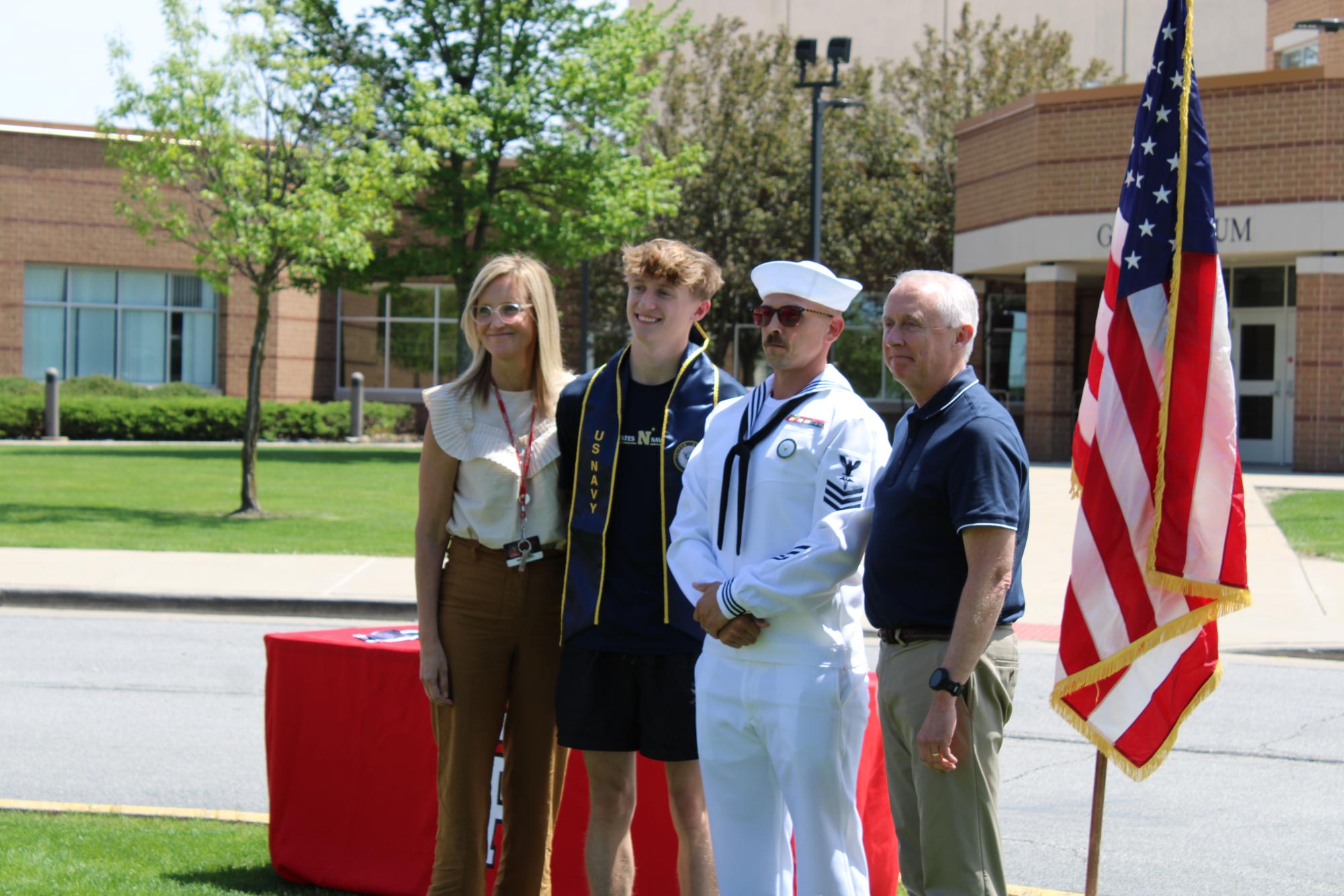 CPHS+Honors+Military+Commits+During+Stole+Presentation