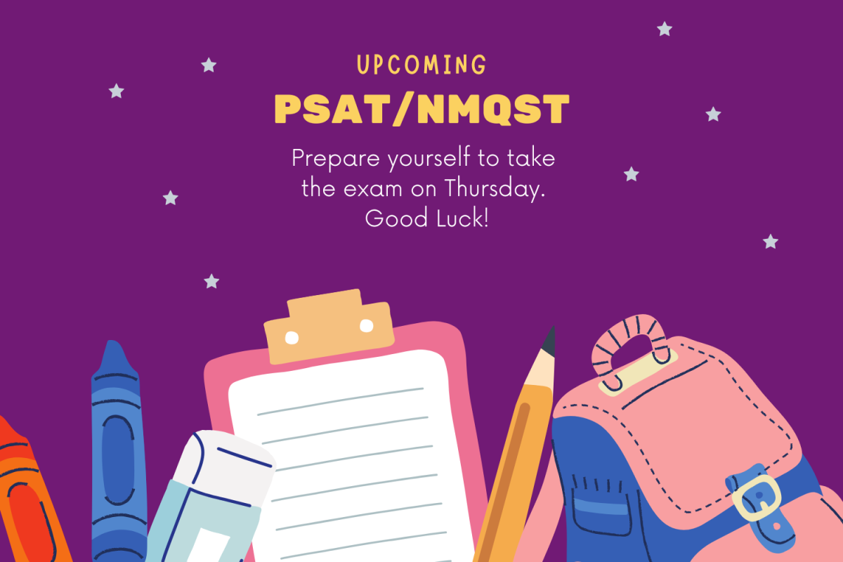 The PSAT/NMQST will be taken October 10th, 2024.