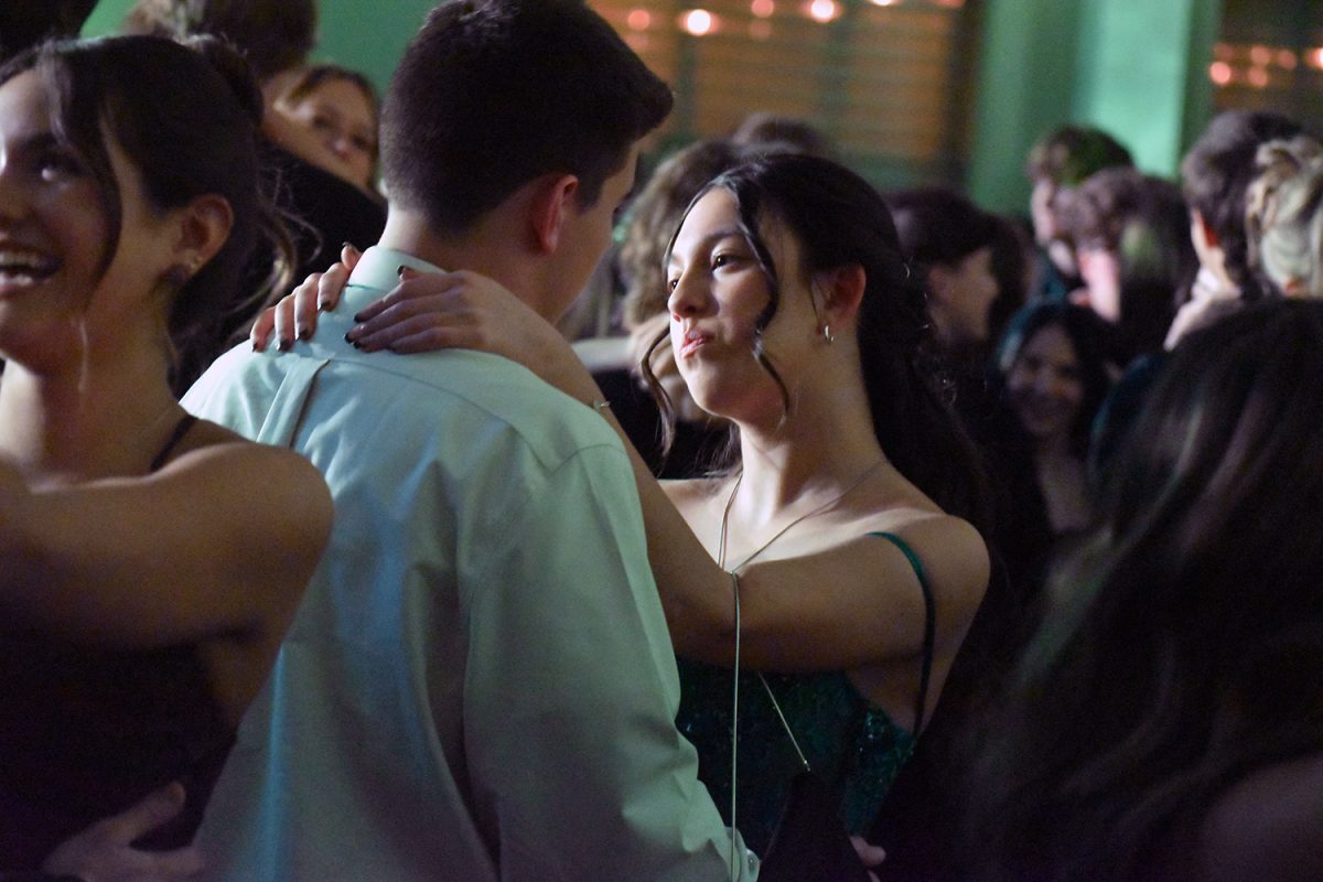 Students dance at turnabout. 