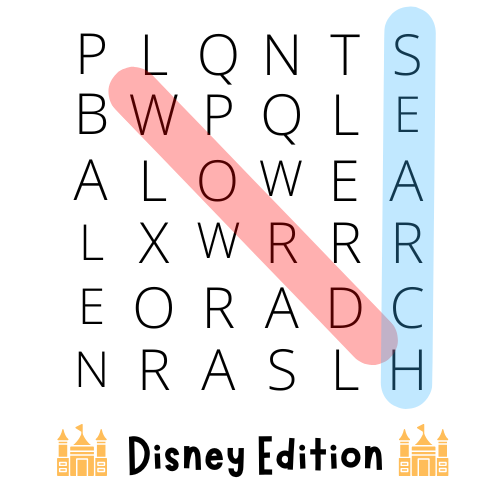 Word Search: Disney Edition