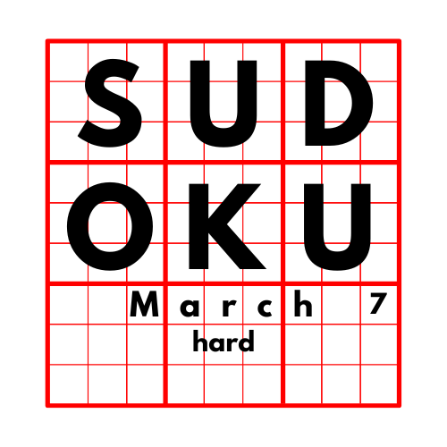 Sudoku Hard 3-7-25