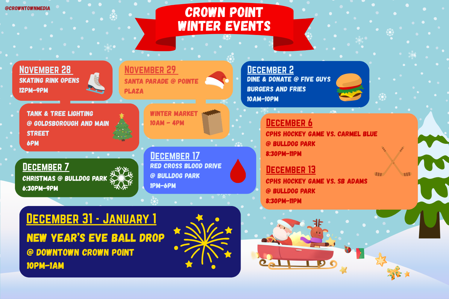 Crown Point Winter Calendar