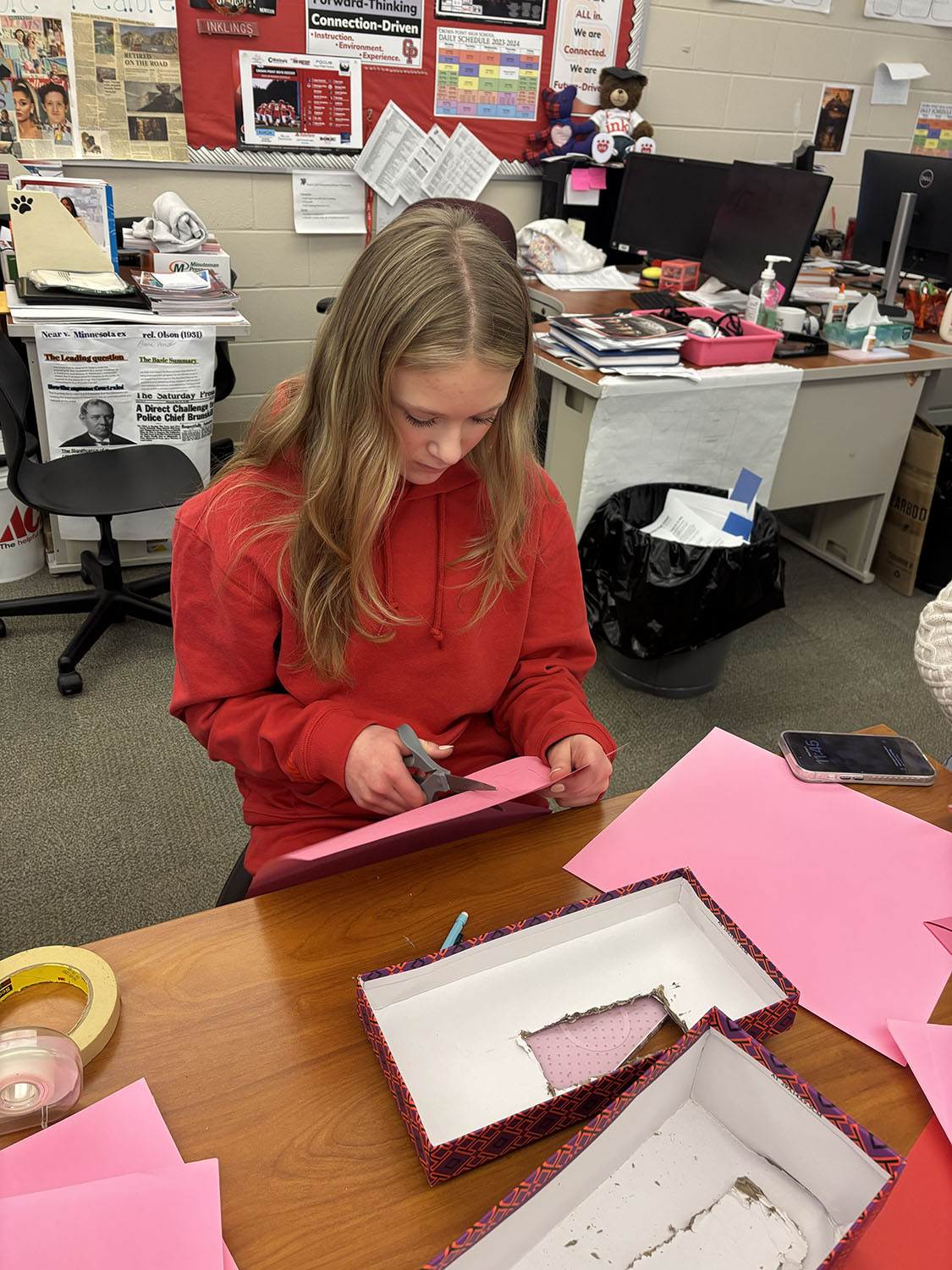 Excalibur Yearbook Valentine's Day Boxes