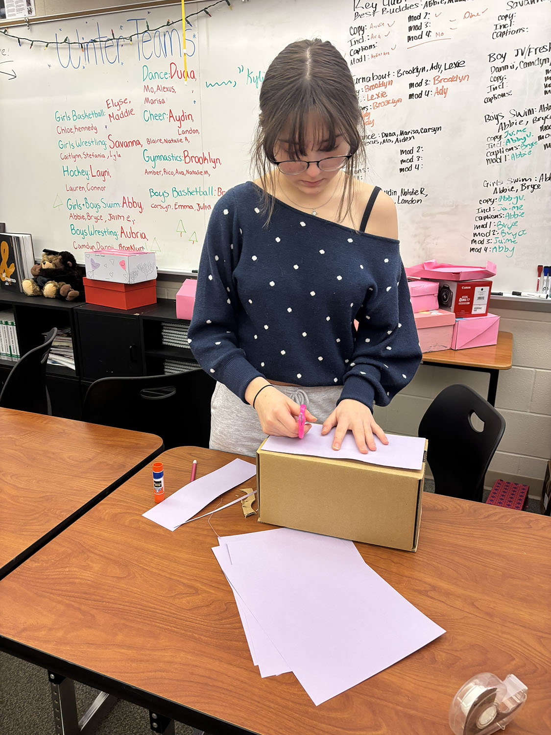 Excalibur Yearbook Valentine's Day Boxes