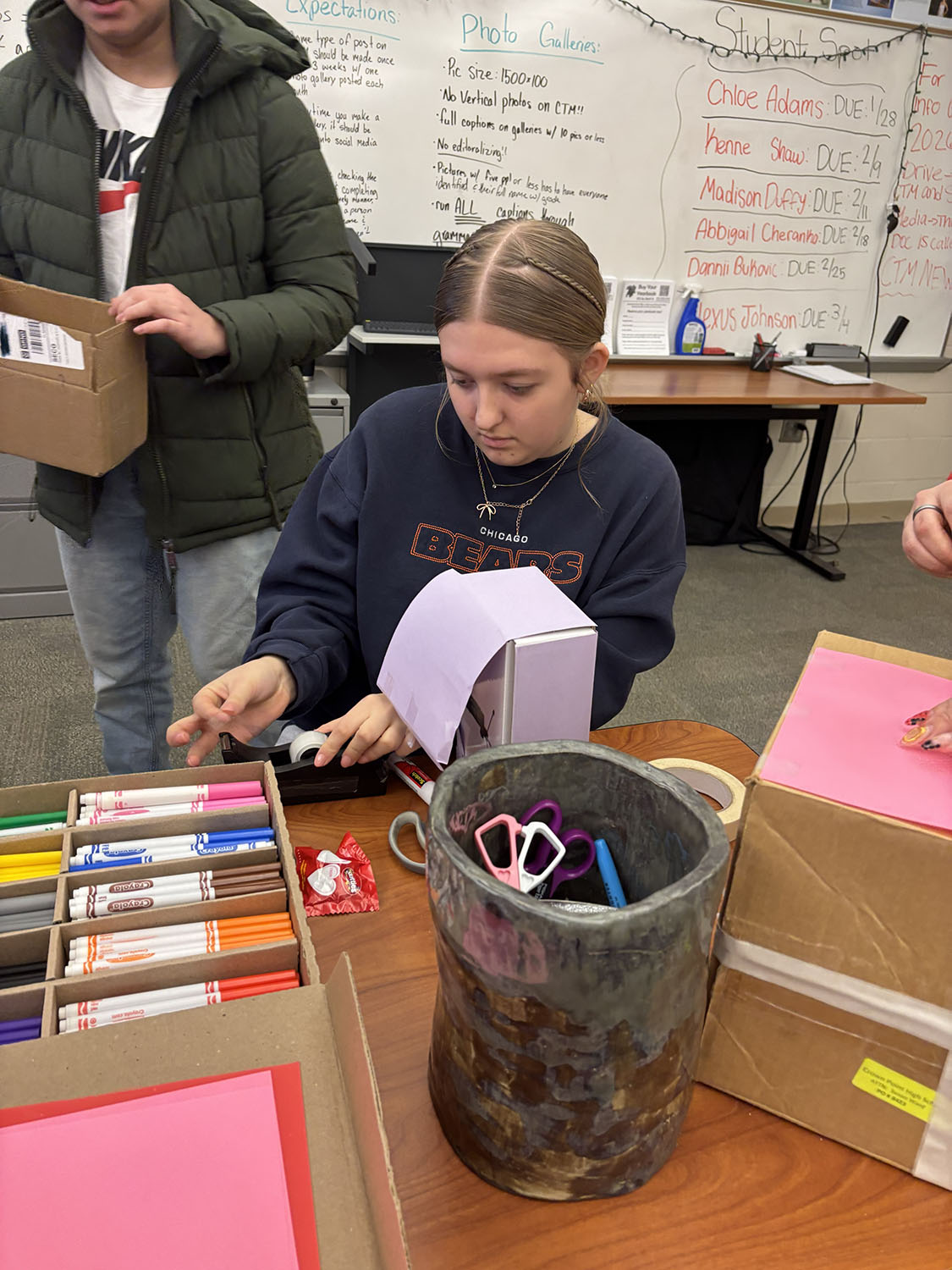 Excalibur Yearbook Valentine's Day Boxes