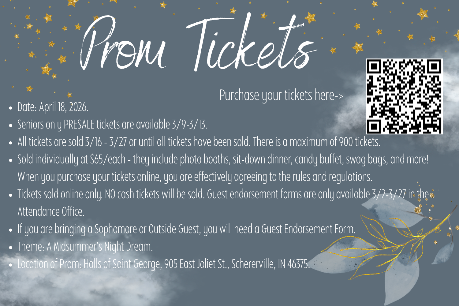 Prom Tickets For Sale